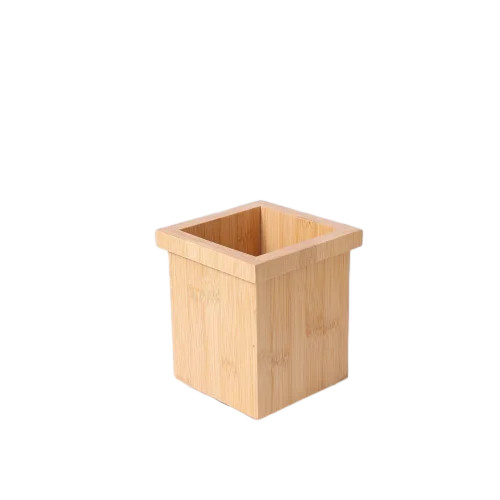 Better Homes & Gardens Bamboo Square Utensil Holder with Swivel, 5.5Dia x 6.5H in, Kitchen Organi... | Walmart (US)