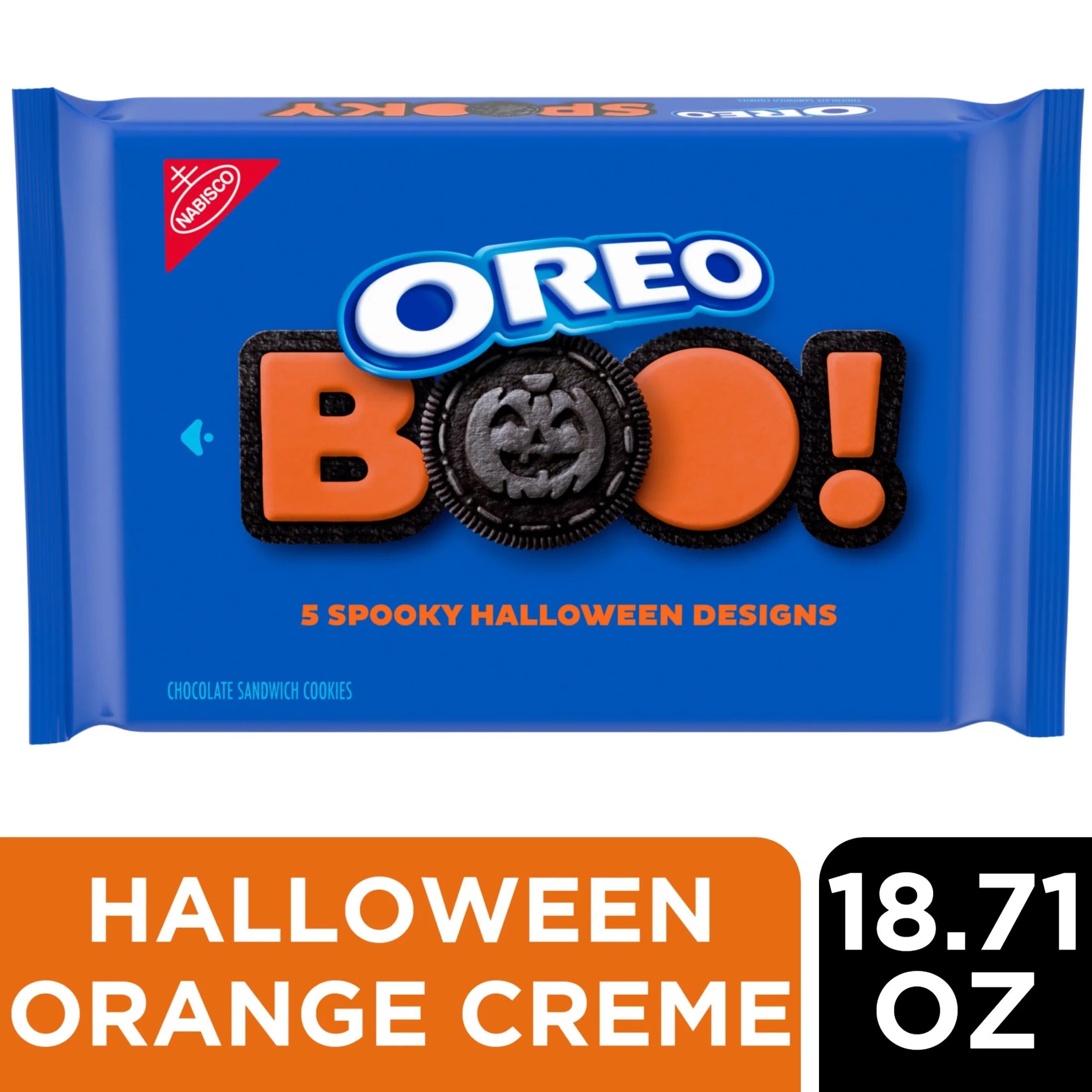 OREO Orange Creme Chocolate Sandwich Cookies, Limited Edition, Halloween Cookies, 18.71 oz | Walmart (US)