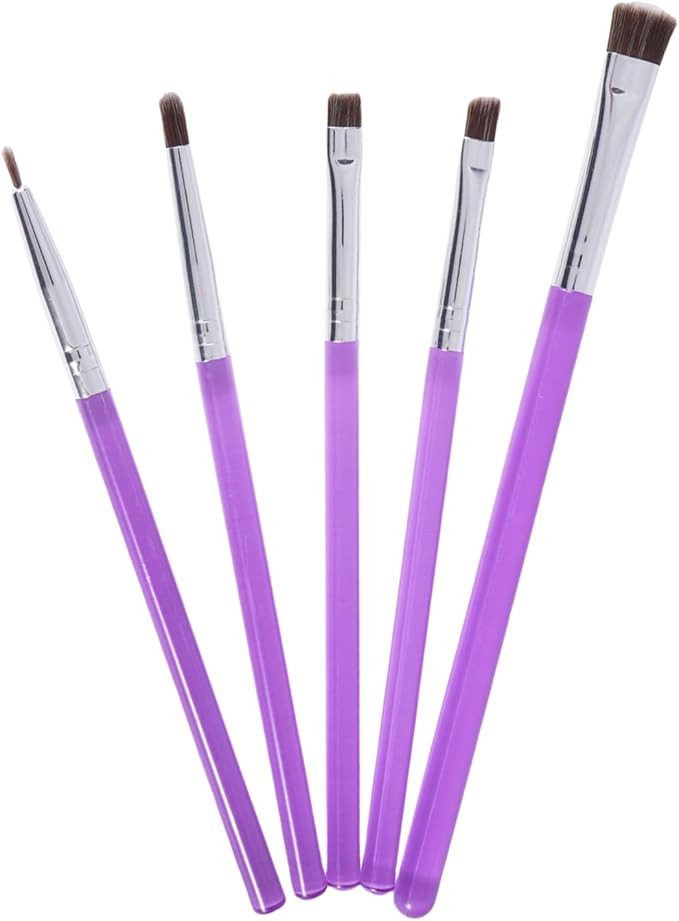 5-Piece Decorating Brush Set - Food Safe Decorating Brushes for Dusting Edible Glitter and Painti... | Amazon (US)