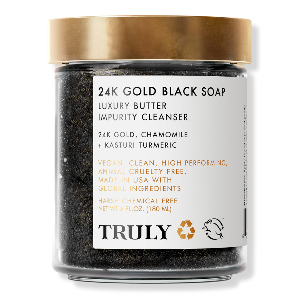 Truly 24K Gold Black Soap Luxury Butter Impurity Cleanser | Ulta