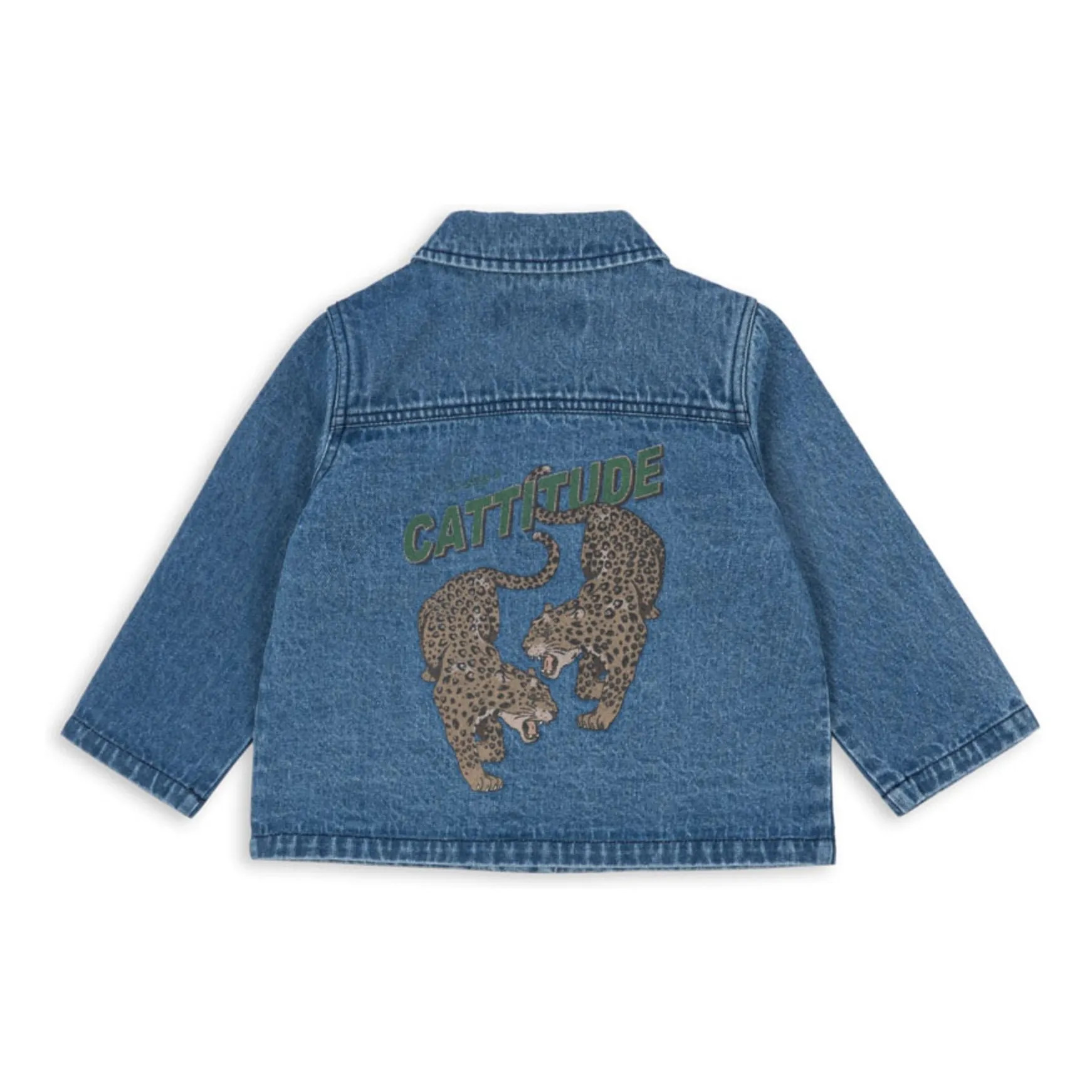 Denim-Jacke Magot Gepard Bio-Baumwolle | Blau | Smallable