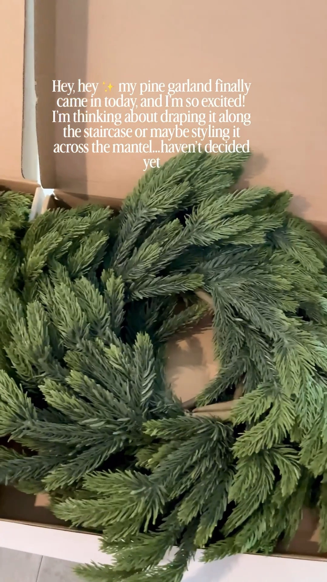 I’m obsessed! Can’t decide if it’s going on the staircase or the mantel — either way, it’s giving all the cozy vibes! 

Pine garland from Amazon!! 

#LTKHome #LTKSeasonal #LTKHoliday