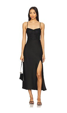 ASTR the Label Bustier Dress in Black from Revolve.com | Revolve Clothing (Global)