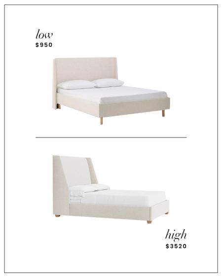High / Low : Linen Upholstered Bed from Target or McGee & Co.

#LTKhome #LTKstyletip