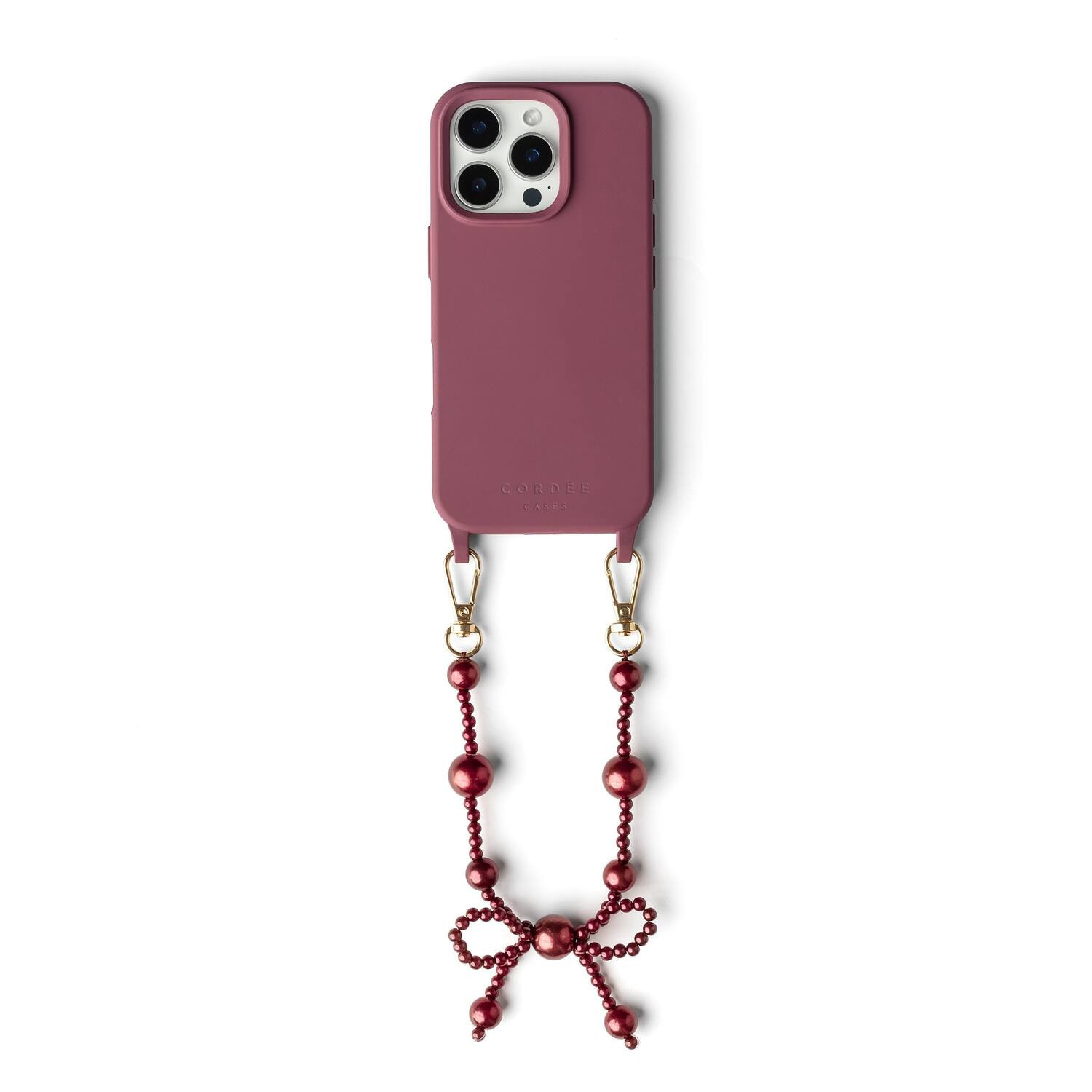 Cordée Cases - Bow Phone Wristlet Set - Burgundy | Best Buy U.S.