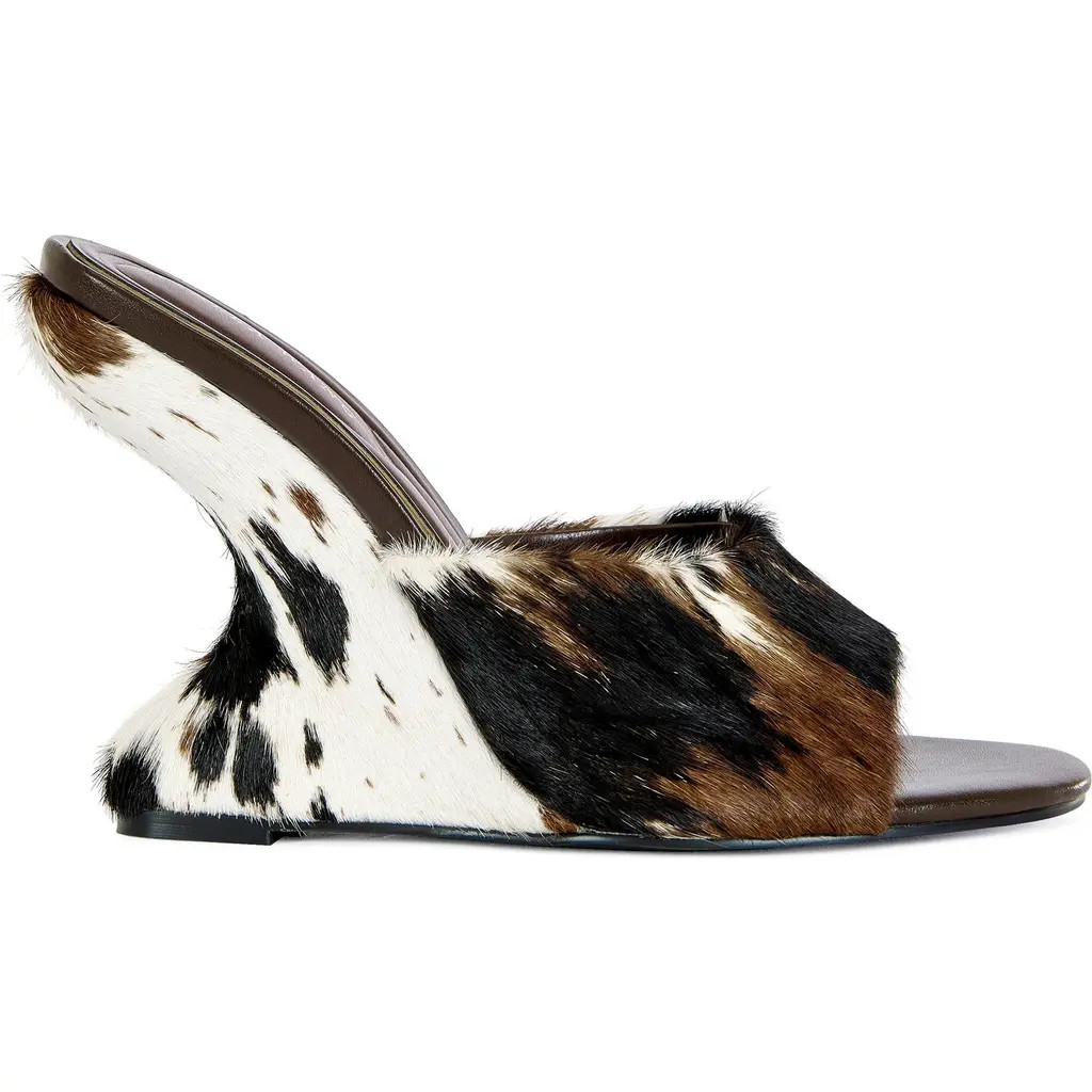 AZALEA WANG Vasa Wedge Sandal in Cow at Nordstrom, Size 8 | Nordstrom