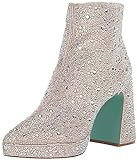 Betsey Johnson Women's Della Ankle Boot, Rhinestone, 5.5 | Amazon (US)