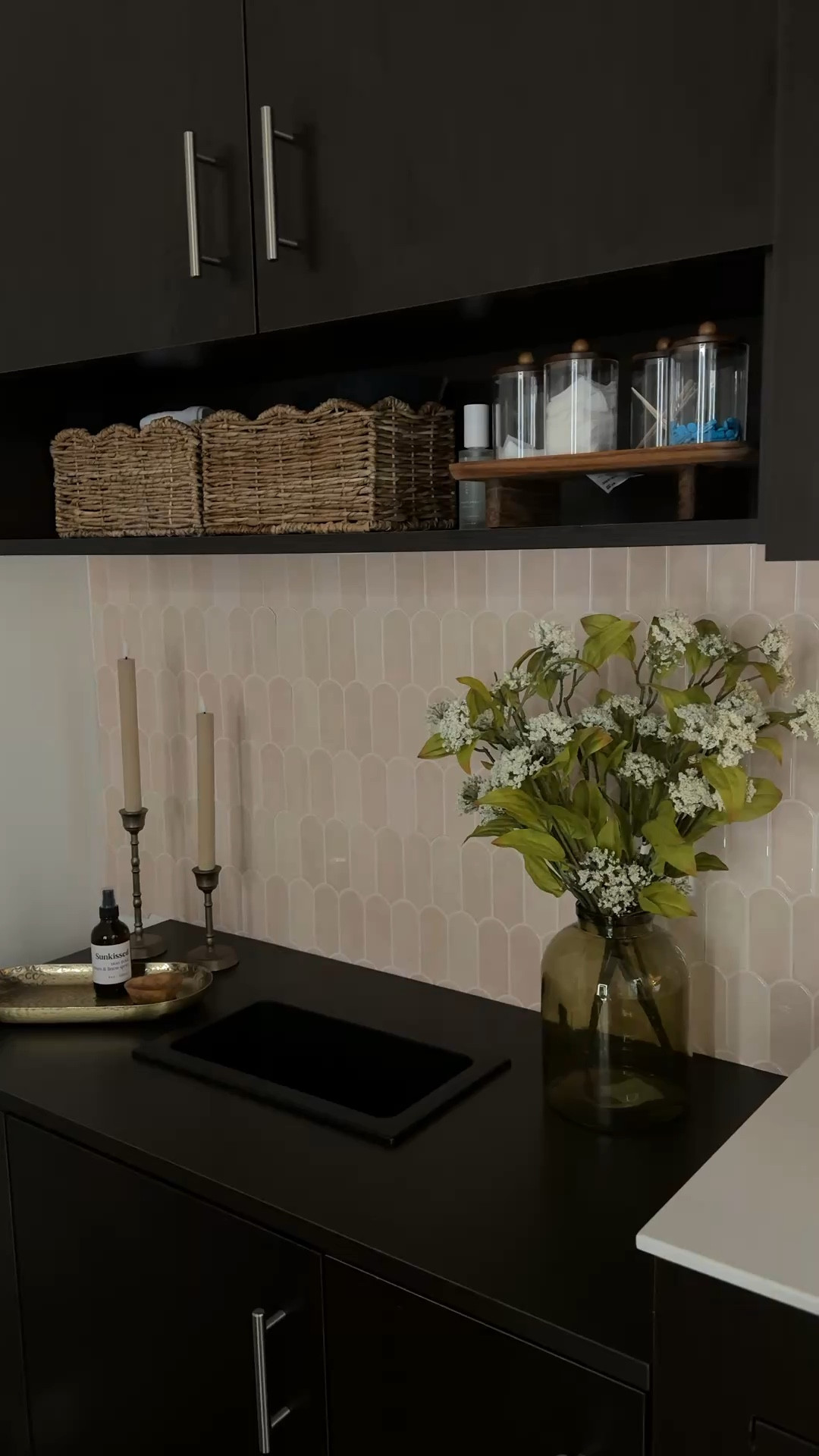 Skin Spa studio updates ✨ I added removable backsplash & moves some decor around. 

#LTKHome #LTKdayinmylife