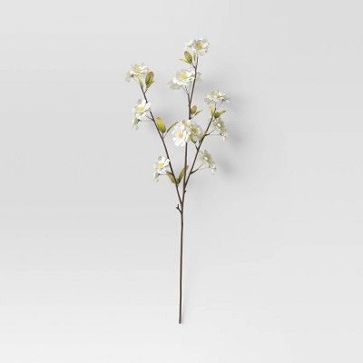 28" Artificial Cherry Blossom Stem White - Threshold™ | Target