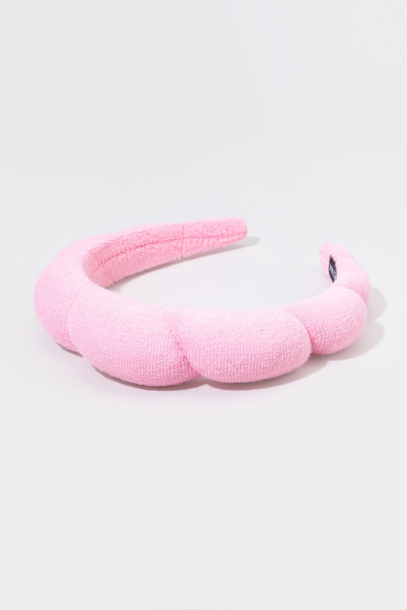 Puffy Spa Headband Pink | Francesca's