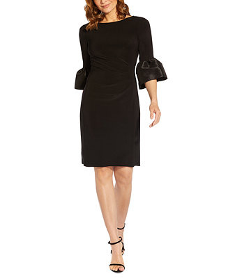 Women's Bell-Cuff Draped Jersey Dress | Macy's