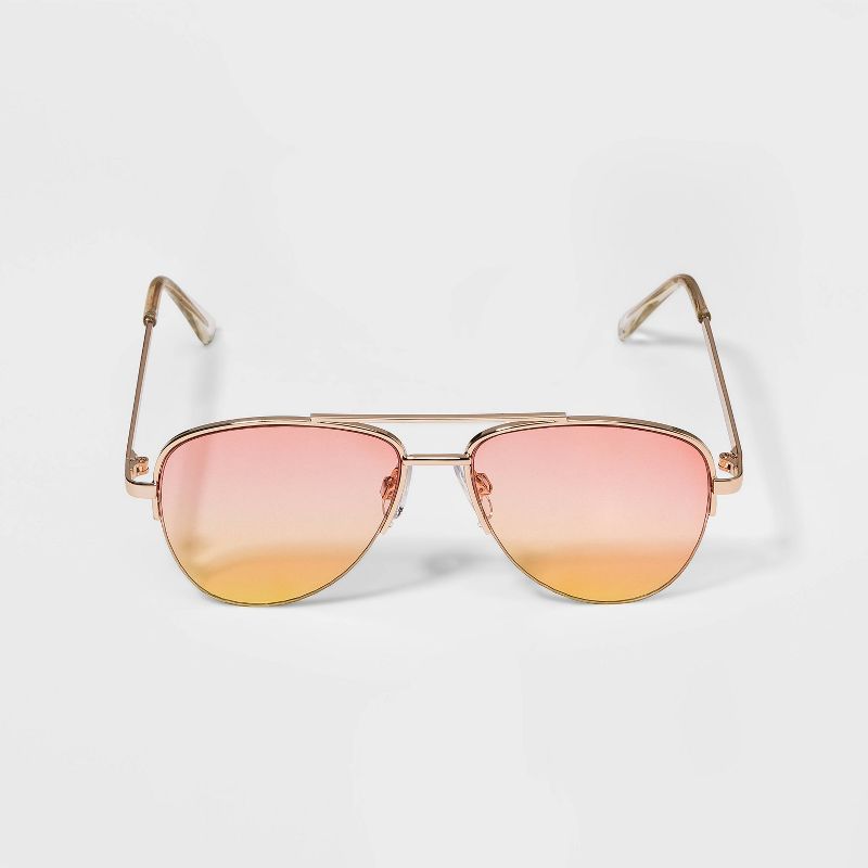 Kids' Aviator Sunglasses - art class™ Gold | Target