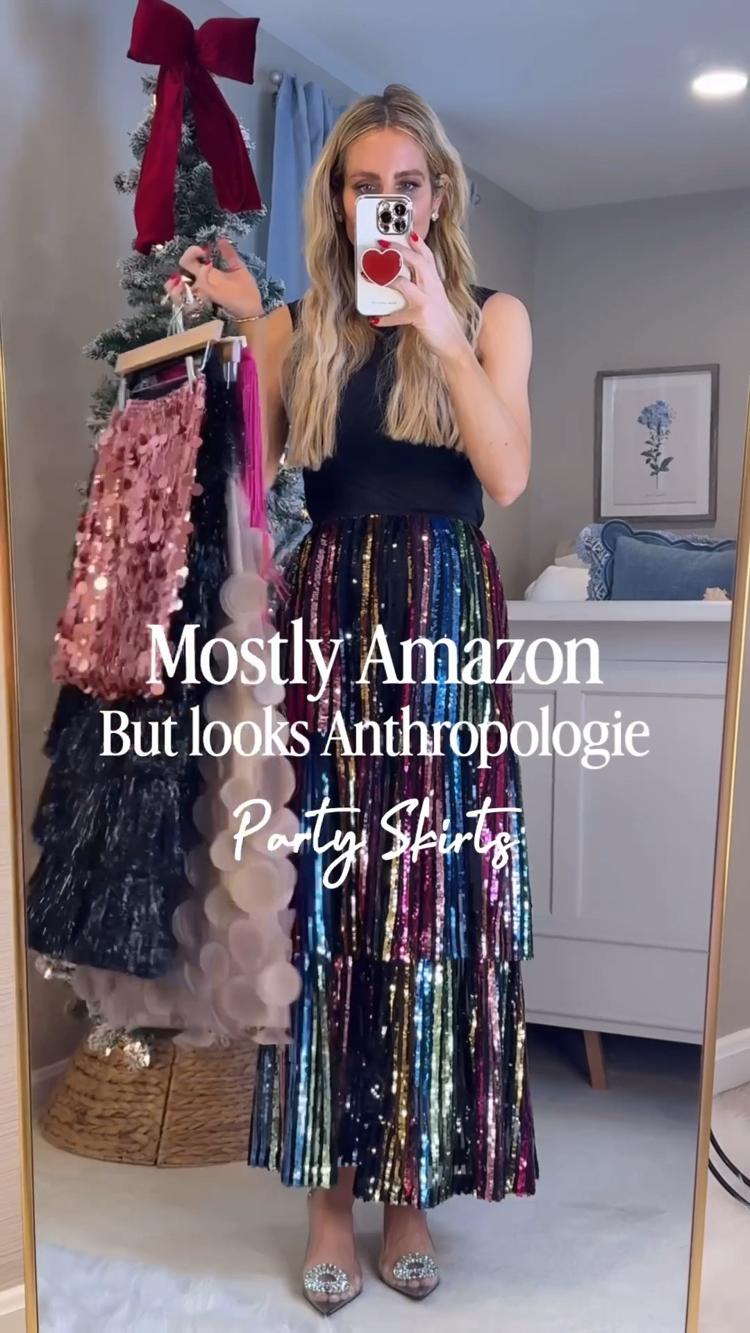 Mostly Amazon, but looks anthropology New Year’s Eve party skirts last-minute holiday skirts other colors available  

#LTKHoliday #LTKOver40 #LTKSeasonal