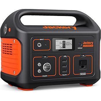 Jackery Portable Power Station Explorer 500, 518Wh Outdoor Solar Generator Mobile Lithium Battery... | Amazon (US)