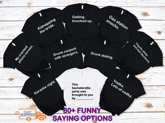 Funny Bachelorette Party Shirts Cards Against Humanity Themed, Bachelorette Maid of Honor Shirt f... | Etsy (US)