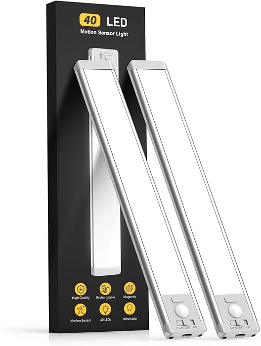 10inch Under Cabinet Lighting Motion Sensor Light Closet Lights Under Counter Lights | Amazon (US)