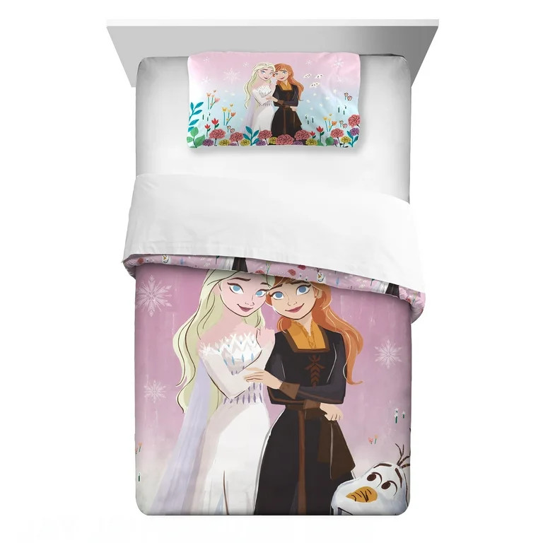 Disney Frozen Kids Comforter Set, 2-Piece, Twin/Full, Reversible | Walmart (US)