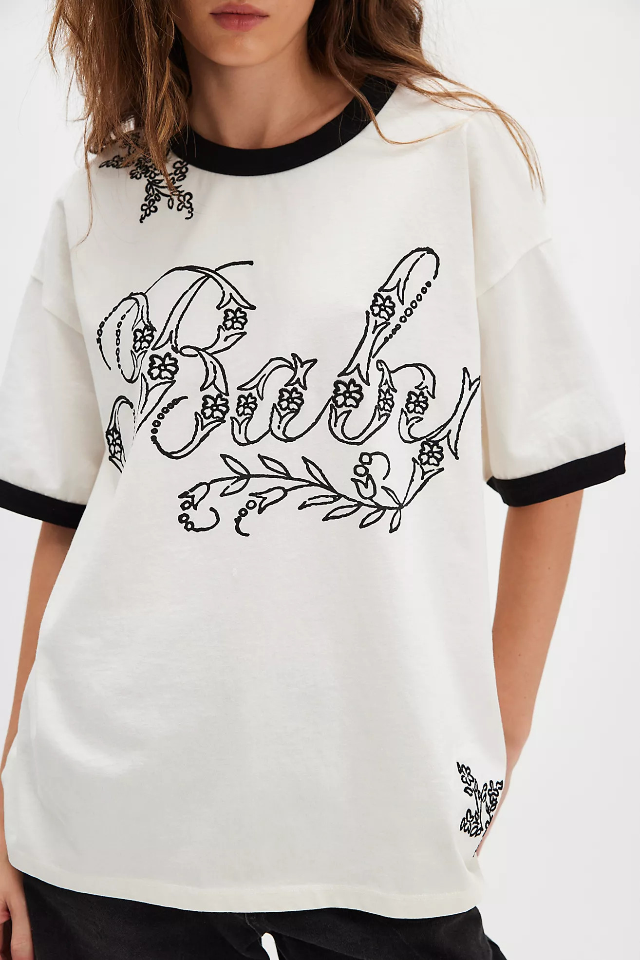 Sunday Market Baby Embroidered Tee | Free People (Global - UK&FR Excluded)