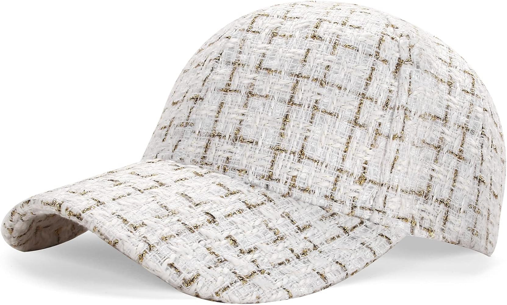 Women's Baseball Caps Trendy Unisex Hat Men's Sun Hat Fashionable Tweed Fabric Summer Winter Adju... | Amazon (US)
