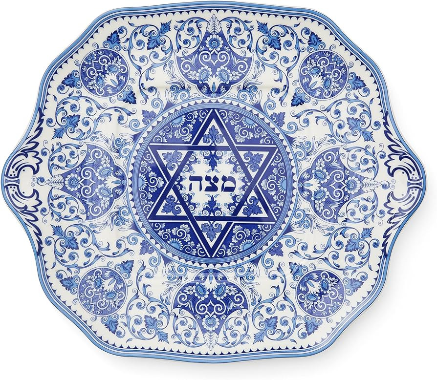Spode Judaica Matzoh Plate | 11.5 inch Platter for Matza | Made of Fine Porcelain | Dishwasher Sa... | Amazon (US)