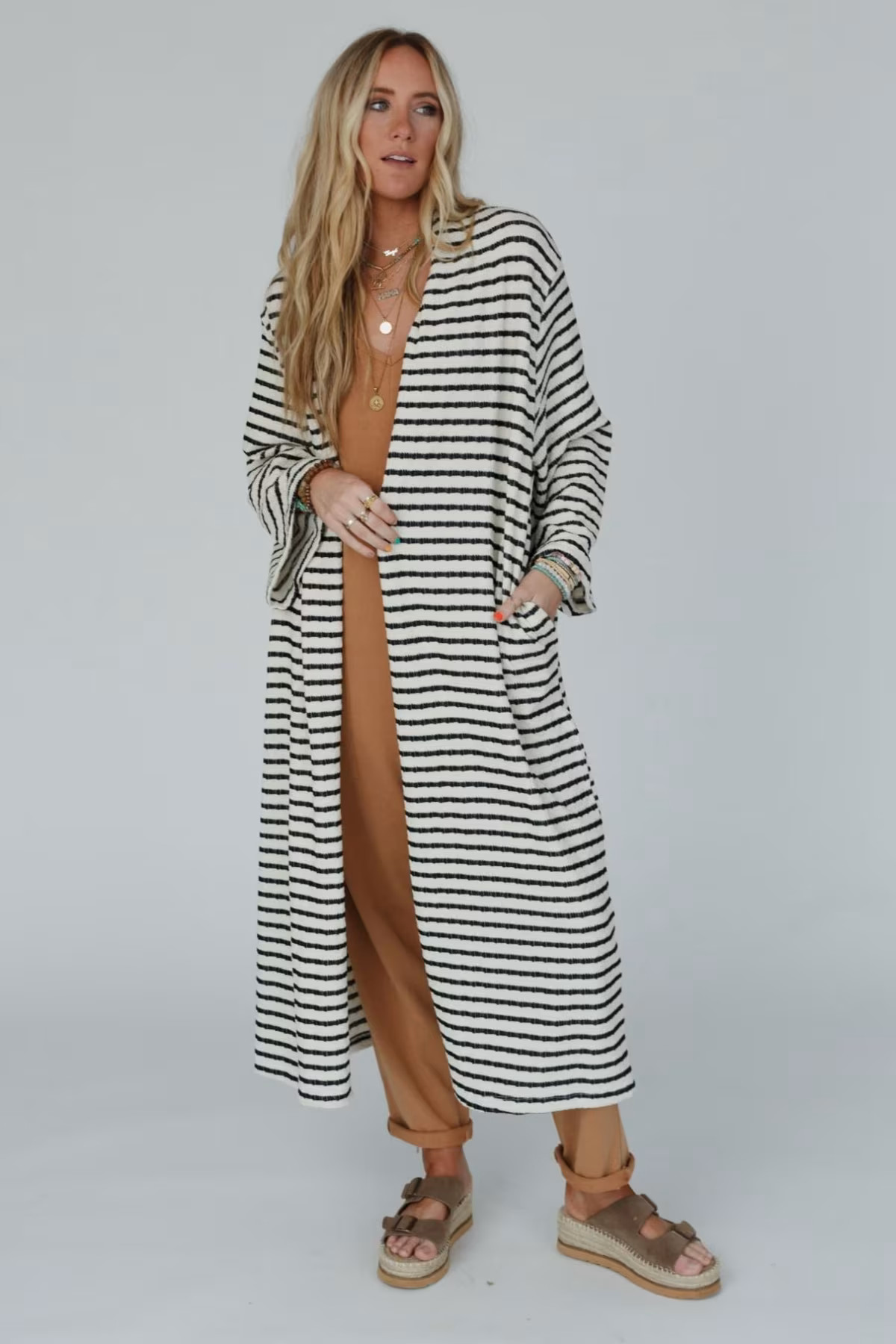 The Nest Venyx Striped Duster Cardigan — Three Bird Nest | Three Bird Nest