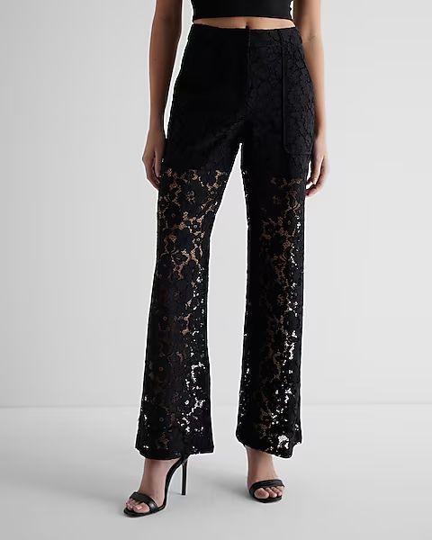 High Waisted Lace Trouser Pant | Express (Pmt Risk)