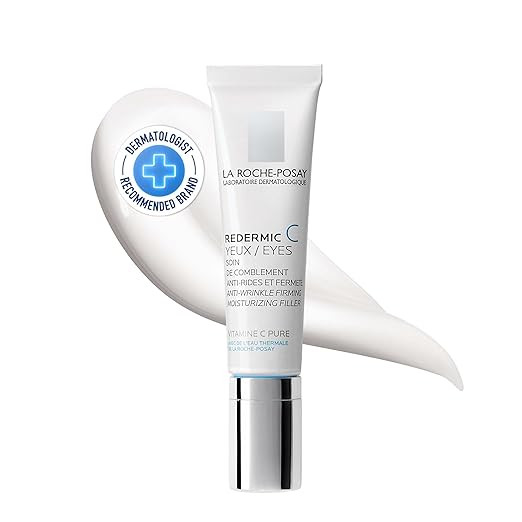 La Roche-Posay Redermic C Pure Vitamin C Eye Cream with Hyaluronic Acid to Reduce Wrinkles for An... | Amazon (US)