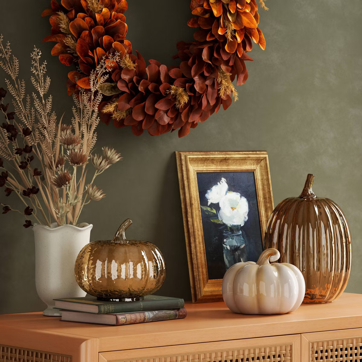 Glass Pumpkin Amber - Threshold™ | Target