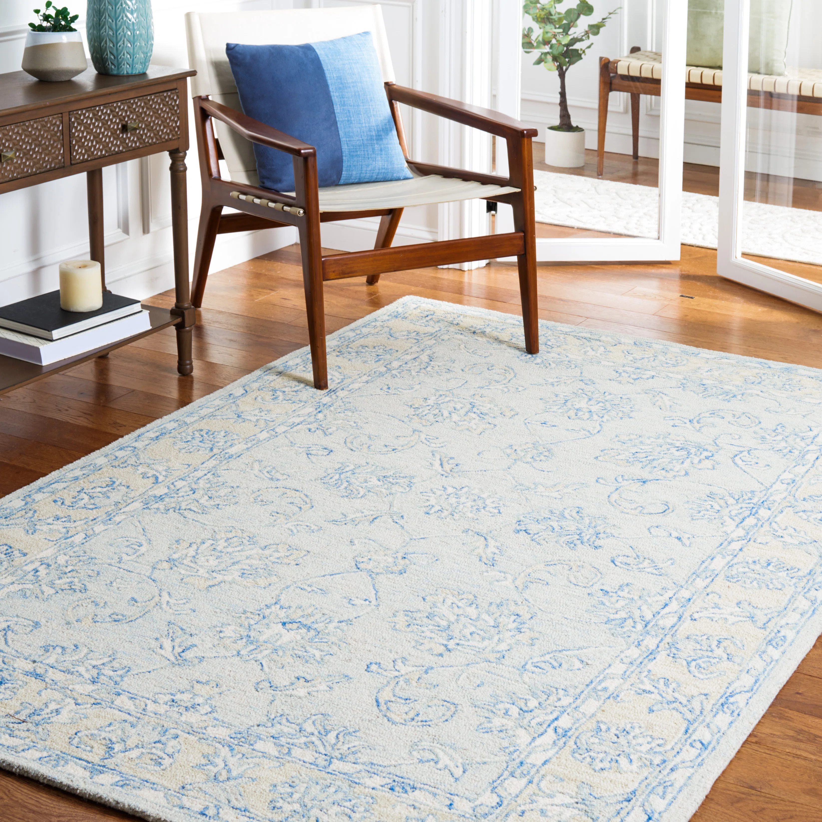 Schmier Hand Tufted Wool And Cotton With Latex Oriental Rug | Wayfair North America