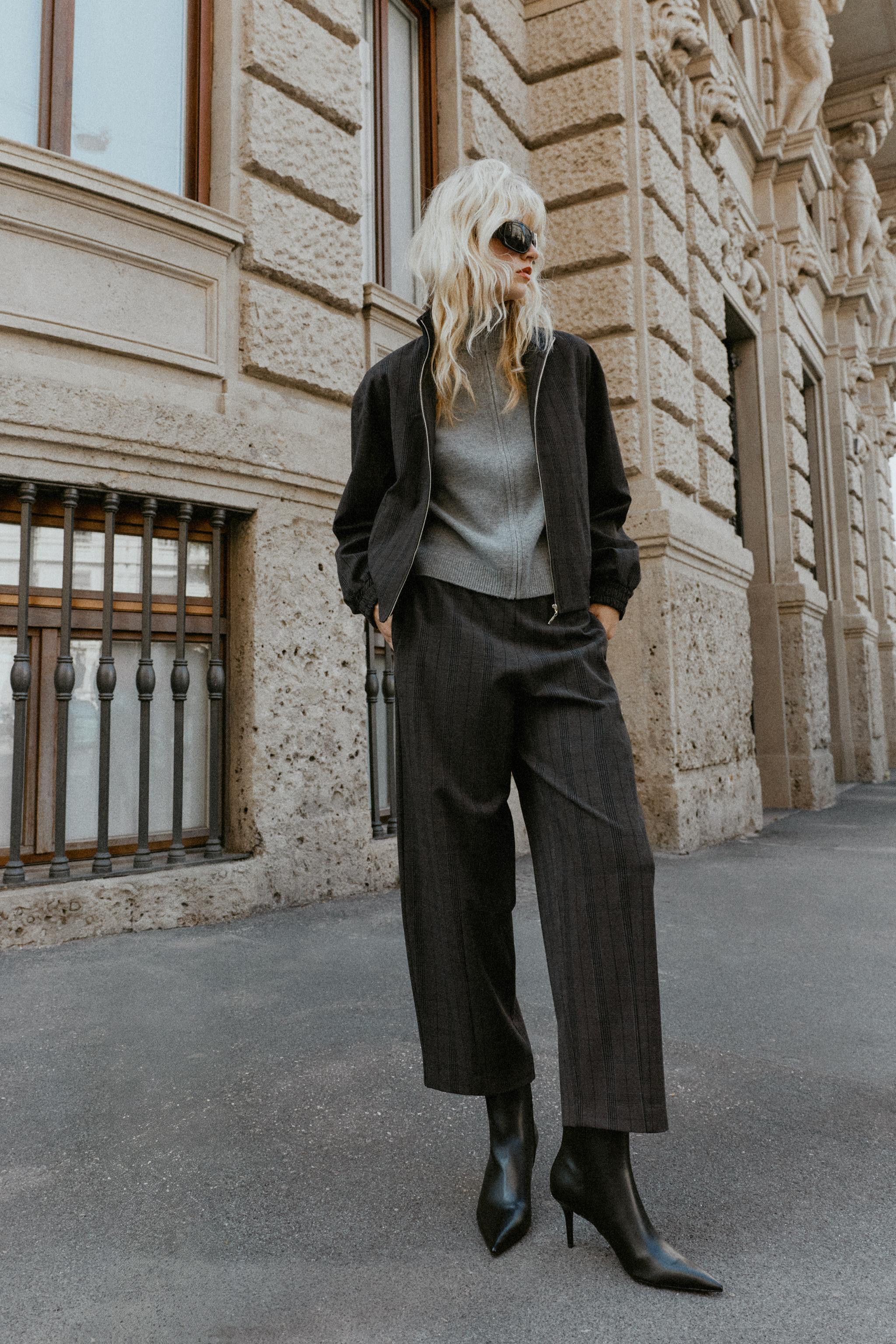 CHECK BARREL TROUSERS | Zara UK