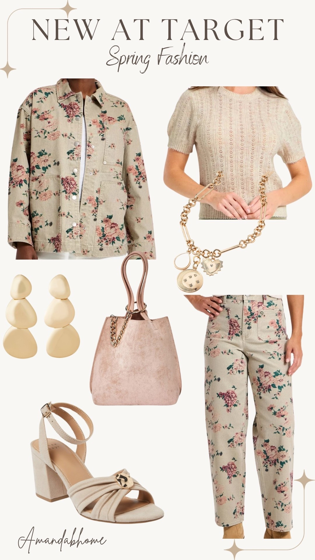 Cute new fashion finds at Target!
Floral jacket, floral jeans