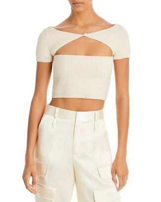 alexanderwang.t Cropped Boucl&eacute; Top Women - Bloomingdale's | Bloomingdale's (AU)