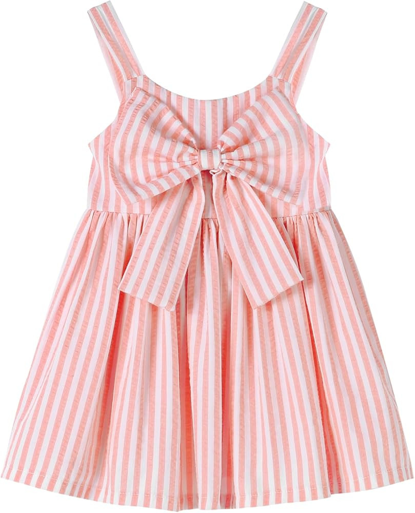 Neutocd Toddler Baby Girl Dress Spring Summer Cute Dresses for Girls Little Girl Backless Cotton ... | Amazon (US)