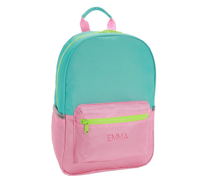 Astor Pink/Aqua Backpacks | Pottery Barn Kids