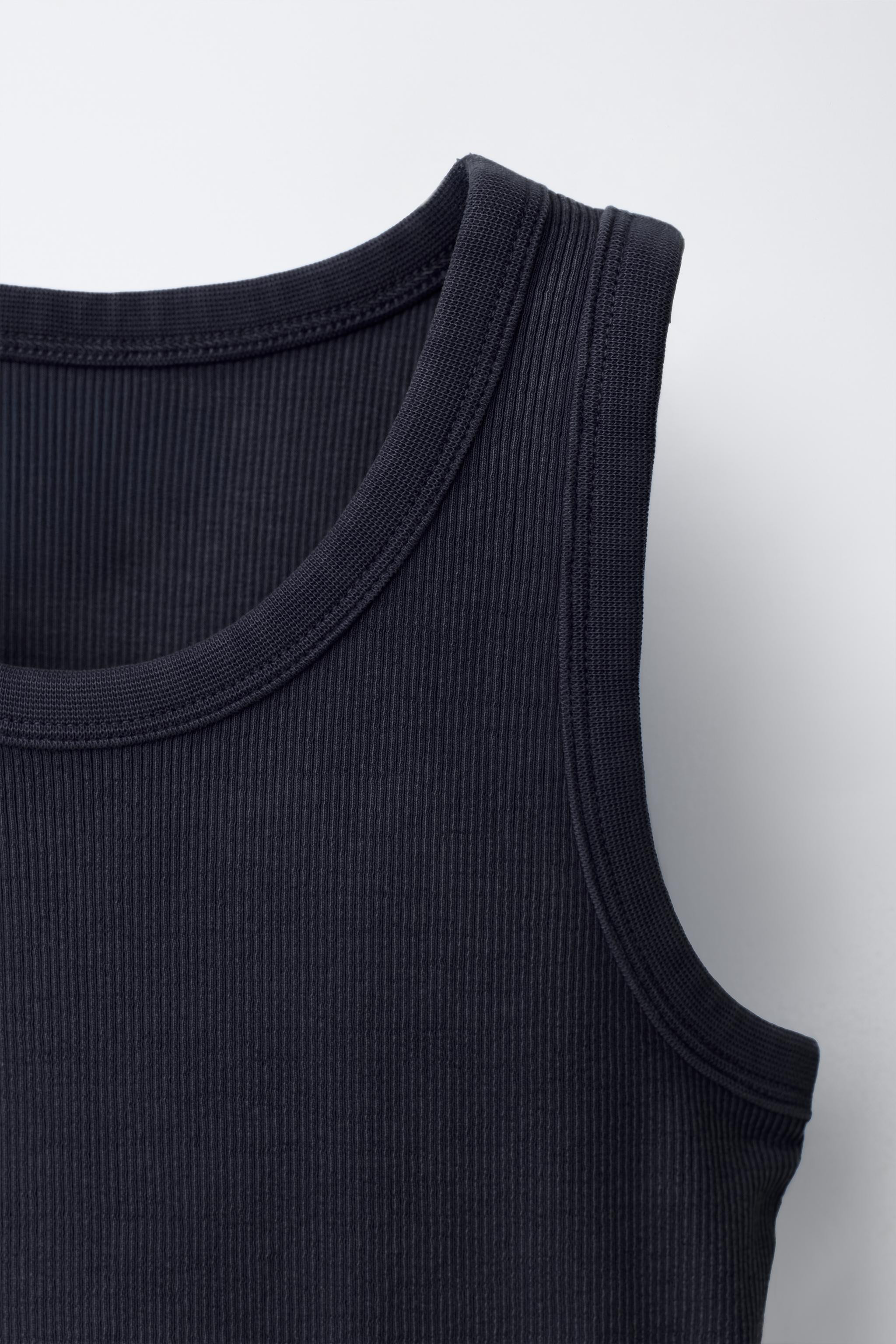 RIBBED RACERBACK SHIRT | Zara US