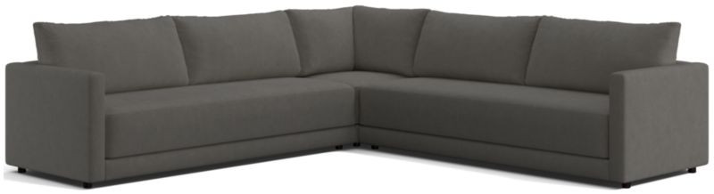 Gather 3-Piece L-Shaped Bench Sectional | Crate & Barrel | Crate & Barrel