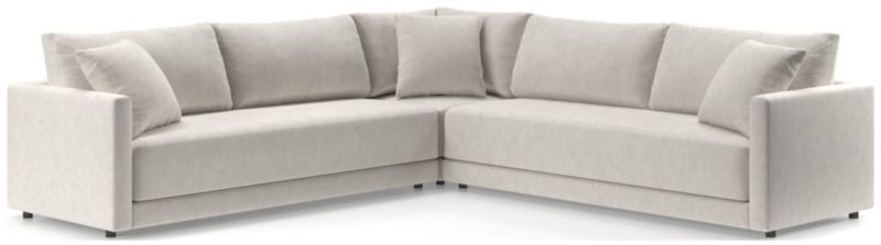 Gather 3-Piece L-Shaped Bench Sectional | Crate & Barrel | Crate & Barrel