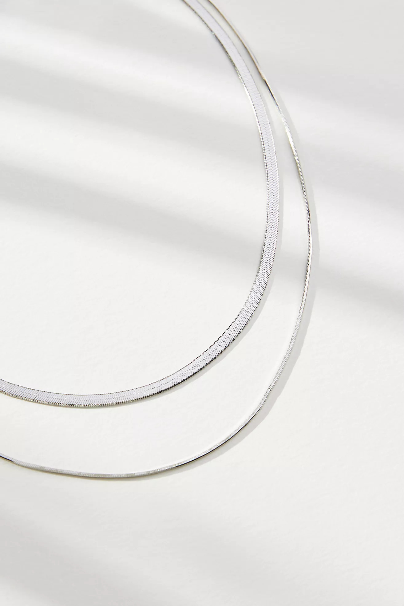 Double Layer Herringbone Necklace | Anthropologie (US)