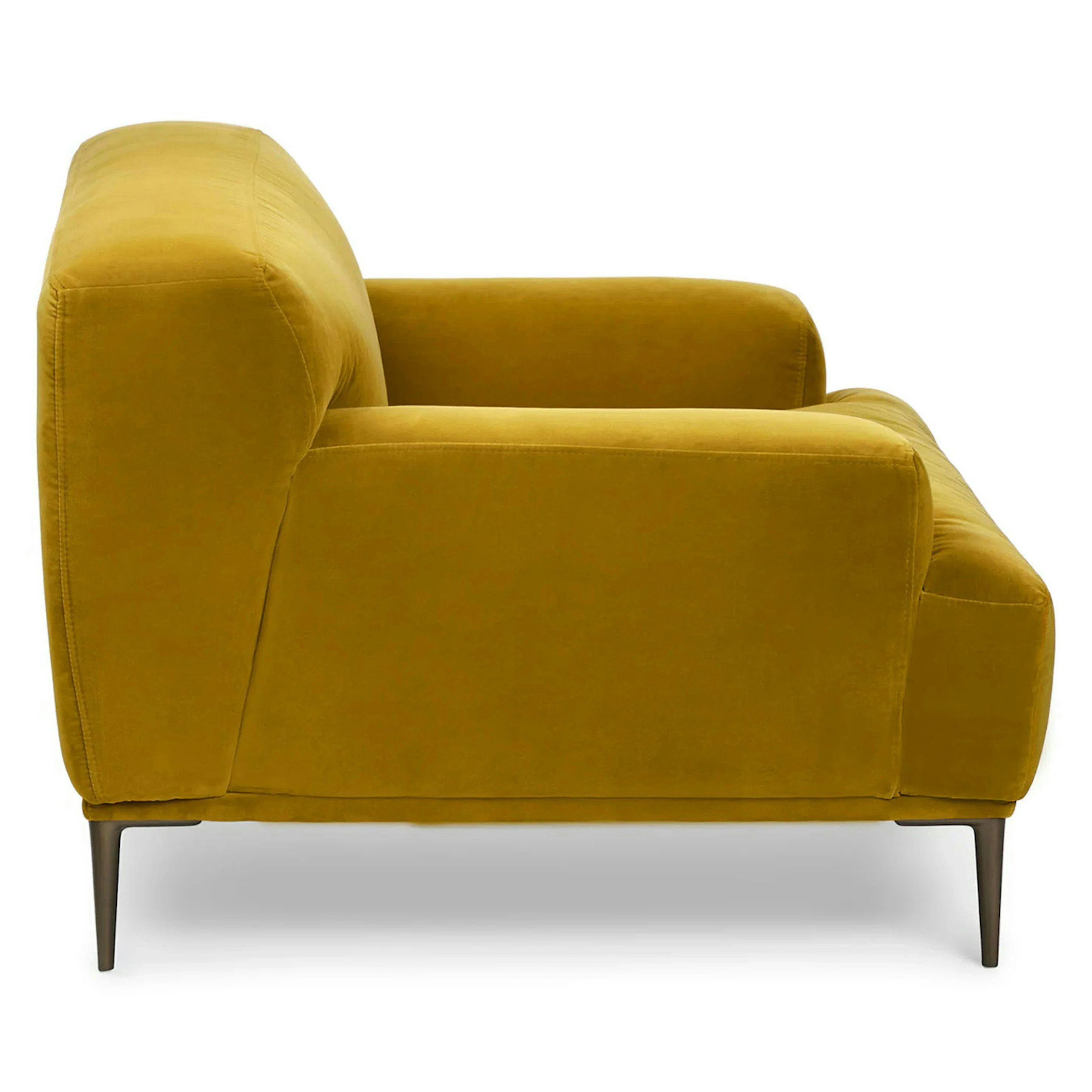 Abisko 42.5" Velvet Lounge Chair - Plush Yarrow Gold | Article
