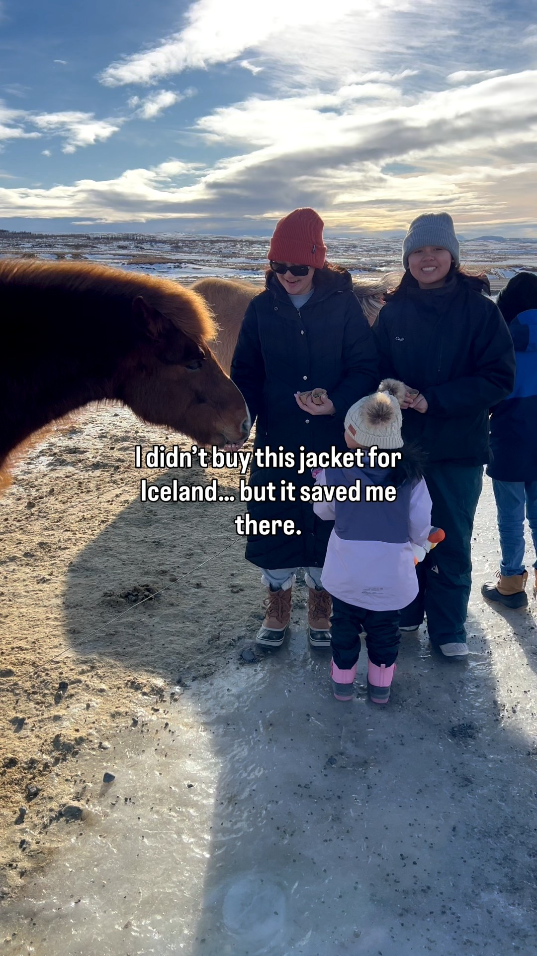 I don’t hype winter coats unless they’ve actually earned it — and this one did.

I wore this Madden Girl long winter jacket in Iceland while feeding Icelandic horses, walking near the geysir, and standing in freezing wind… and I stayed warm the entire time.

It’s one of those pieces I pull out every winter without thinking twice — practical, warm, flattering, and easy to layer. If you’re a mom who needs one reliable coat that just works, this is it.

• “Grab it while it’s on sale 
• “If Iceland approved it, winter at home will be easy.
• “Tap the link before sizes sell out as it did on BFCM 

madden girl winter jacket, long winter coat for women, iceland winter outfit, winter jacket for moms, affordable winter coat, travel winter jacket, warm long coat women, iceland packing essentials, winter coat on sale, cold weather travel outfit, family travel, visit iceland, travel vlog, icelandic horse, geysir in iceland 

#LTKSeasonal #LTKTravel #LTKmomlife