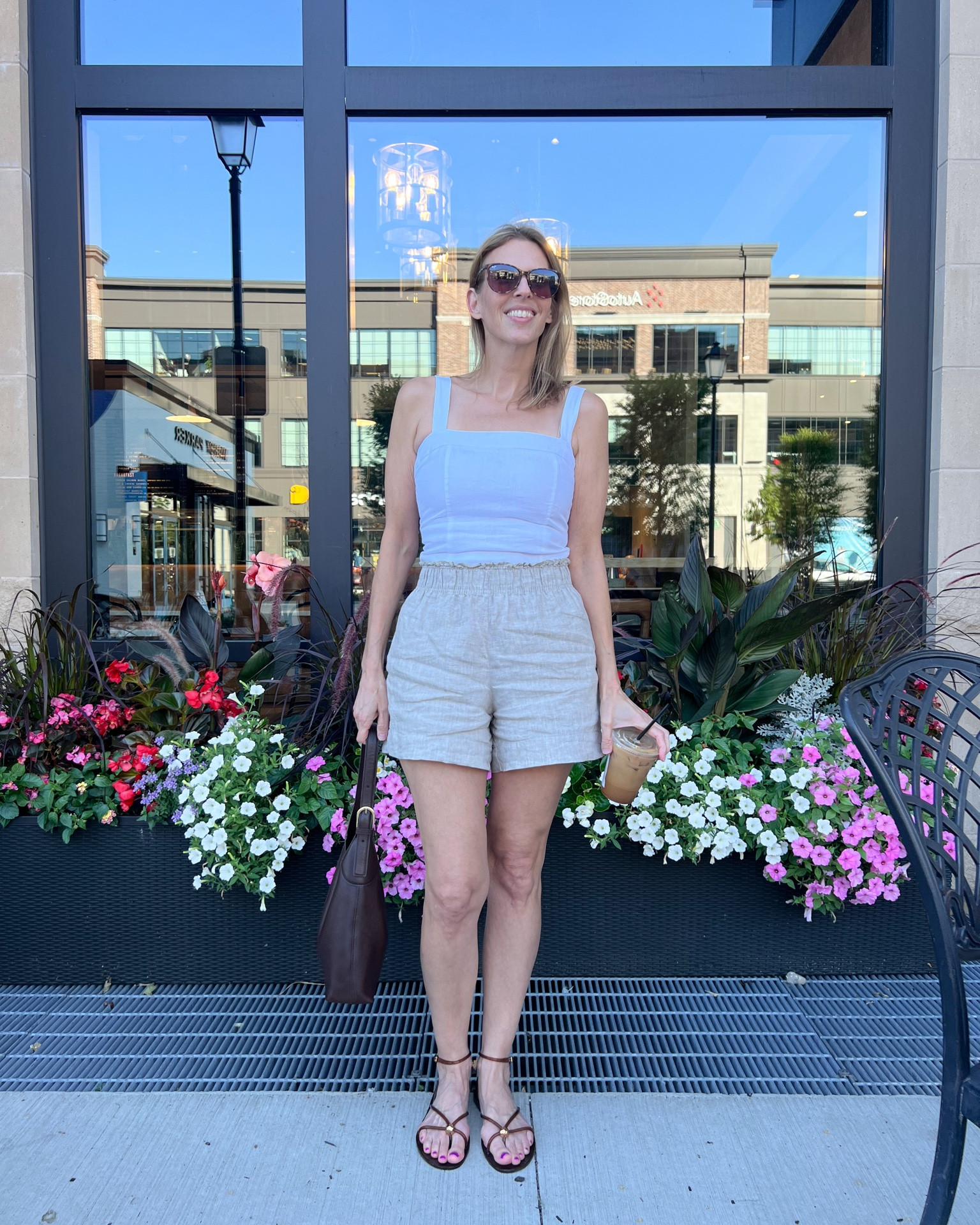 🤍 Linen top + linen shorts = the perfect summer outfit. Everything is linked ☀️✨

#LTKOver40 #LTKSeasonal #LTKootd