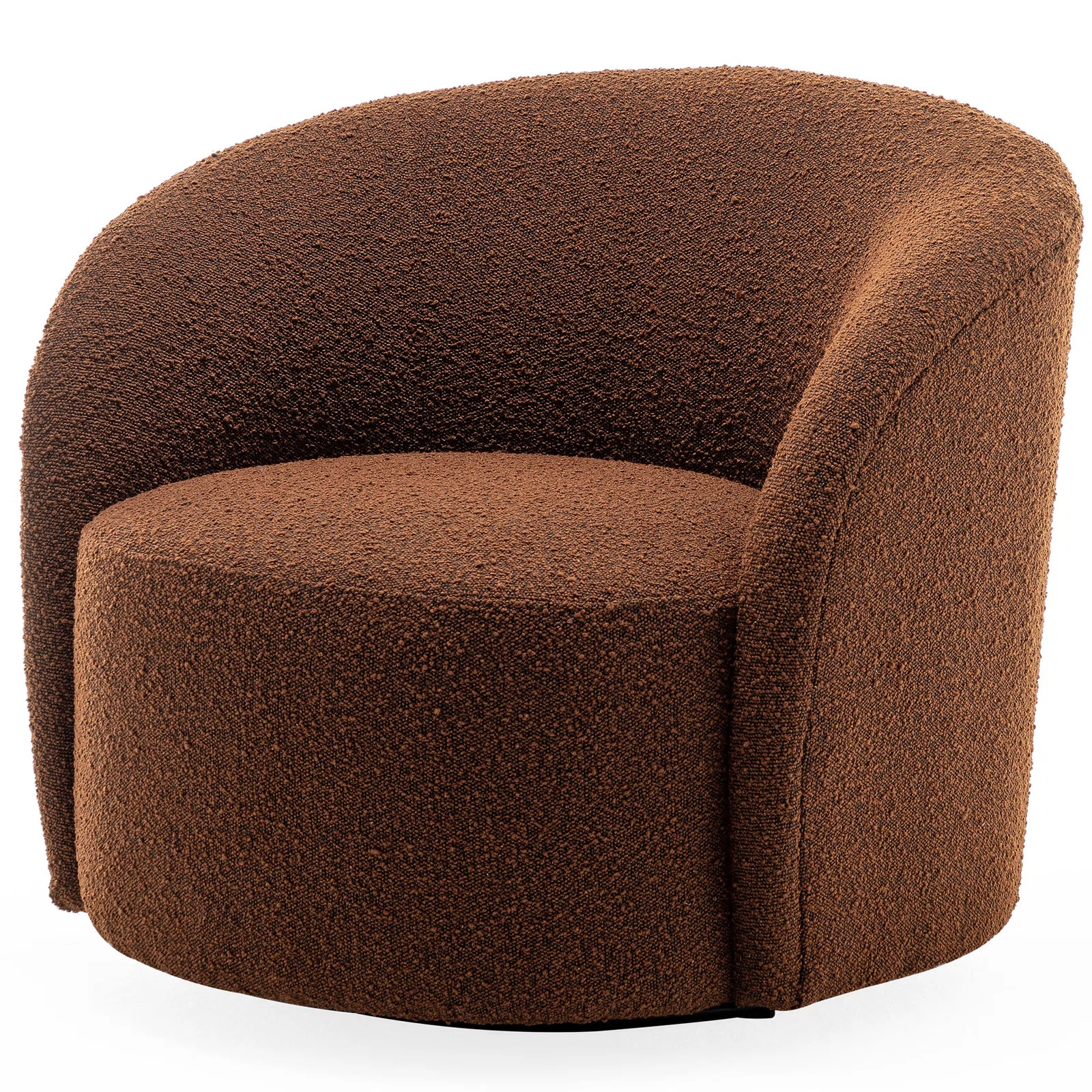 Charleah 34" Wide Boucle Upholstered Swivel Barrel Chair | Wayfair North America