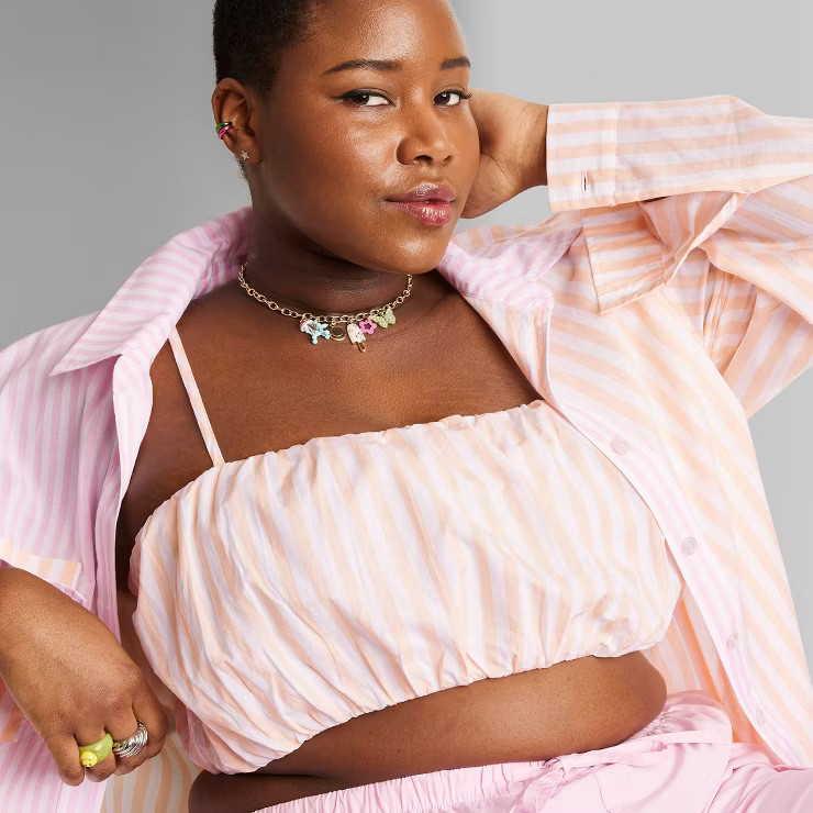 Women's Woven Bubble Hem Tank Top - Wild Fable™ | Target