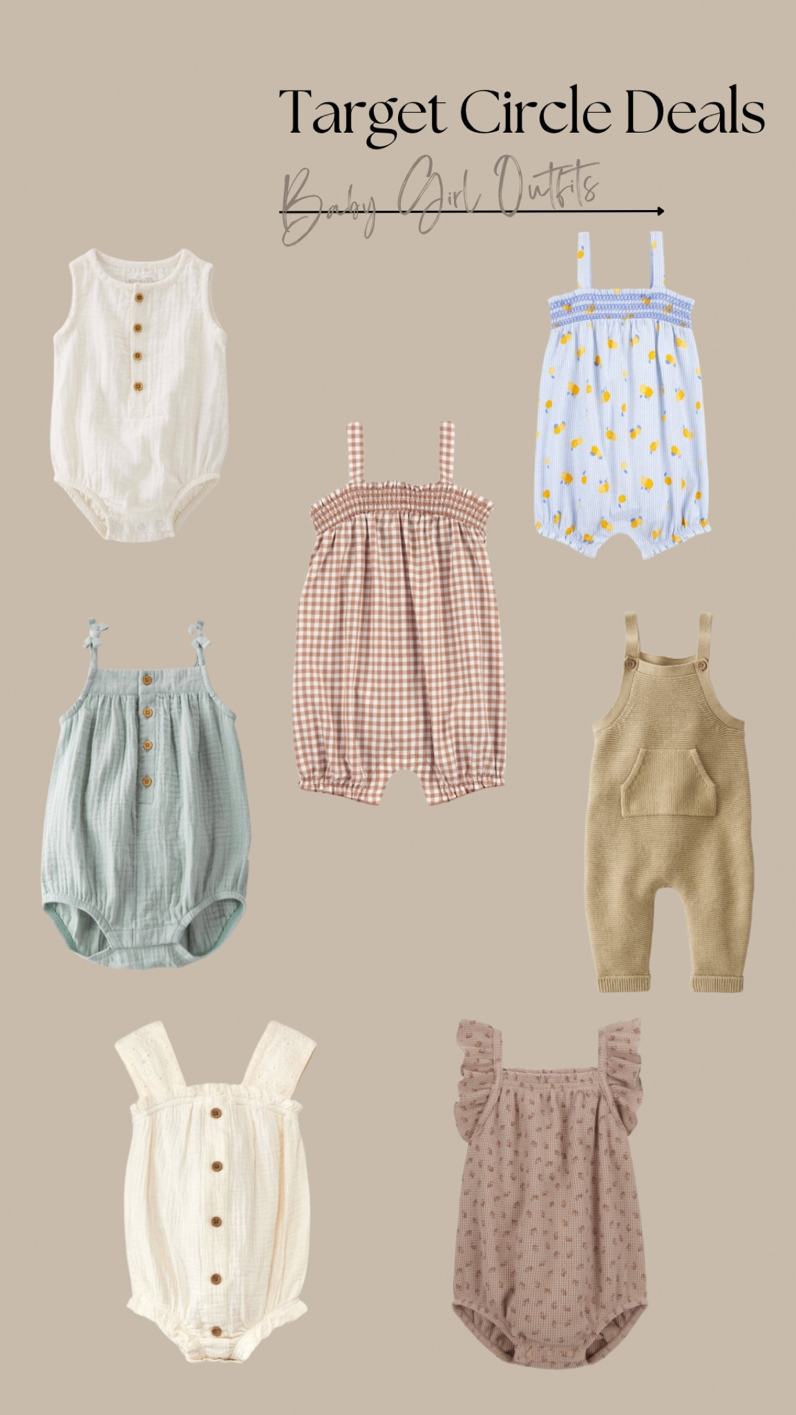 Target Circle Deals 

Carter’s, baby girl outfits, neutral baby outfits, newborn outfits, newborn clothing, target circle deals 

#LTKkids #LTKxTarget #LTKbump