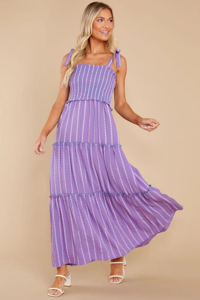 Crazy About You Pink And Blue Multi Print Maxi Dress | Red Dress 