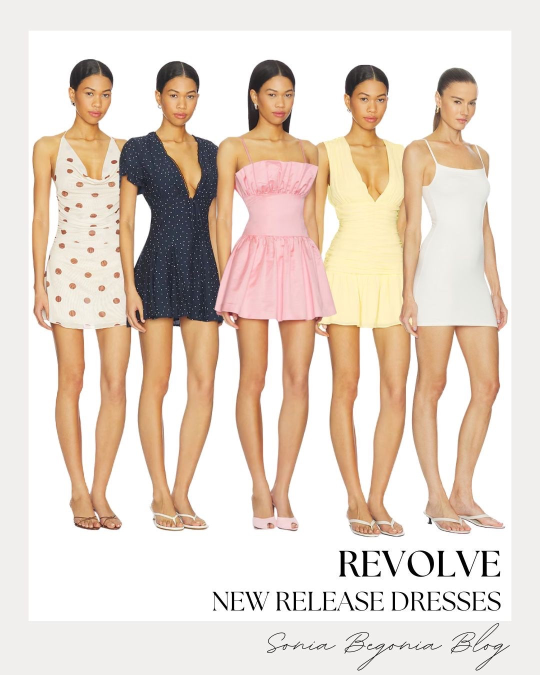 Mini Magic, Polka Dots, & Pastels! 👗

Embrace the ultimate spring refresh with these perfectly balanced Revolve new releases! 💖

I am obsessed with the statement pieces: from the playful polka dot minis and ruffled pink corset-style dress to the sunny yellow ruched mini and the classic, sleek white bodycon. Balance these dreamy silhouettes with minimalist strappy sandals or thong heels. Finish the look with dainty gold hoops for a touch of polished glam that is ready for a girls' night out or a sunny spring getaway!

#Revolve
#RevolveMe
#MiniDress
#SpringFashion
#PolkaDots
#SpringTrends
#OOTD
#DateNightOutfit
#SummerStyle
#FeminineAesthetic
#LTKStyle
#VacationOutfit
#NewArrivals
#OutfitInspo
#RomanticStyle

#LTKootd #LTKSeasonal #LTKWedding