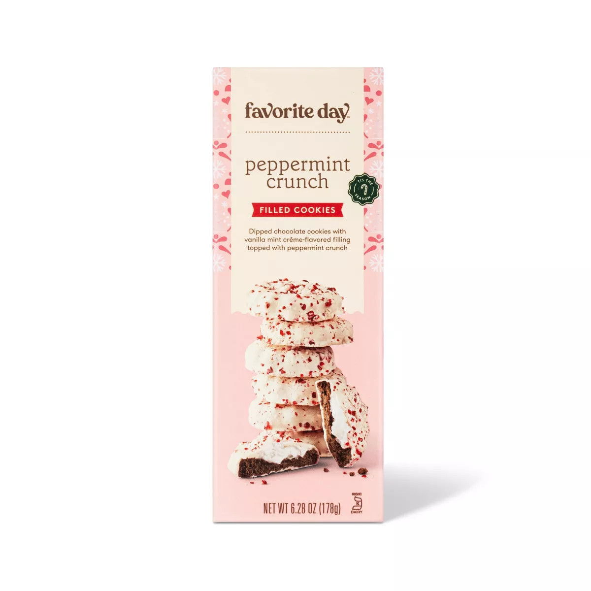 Christmas Candy Cane Filled Cookies - 6.28oz - Favorite Day™ | Target