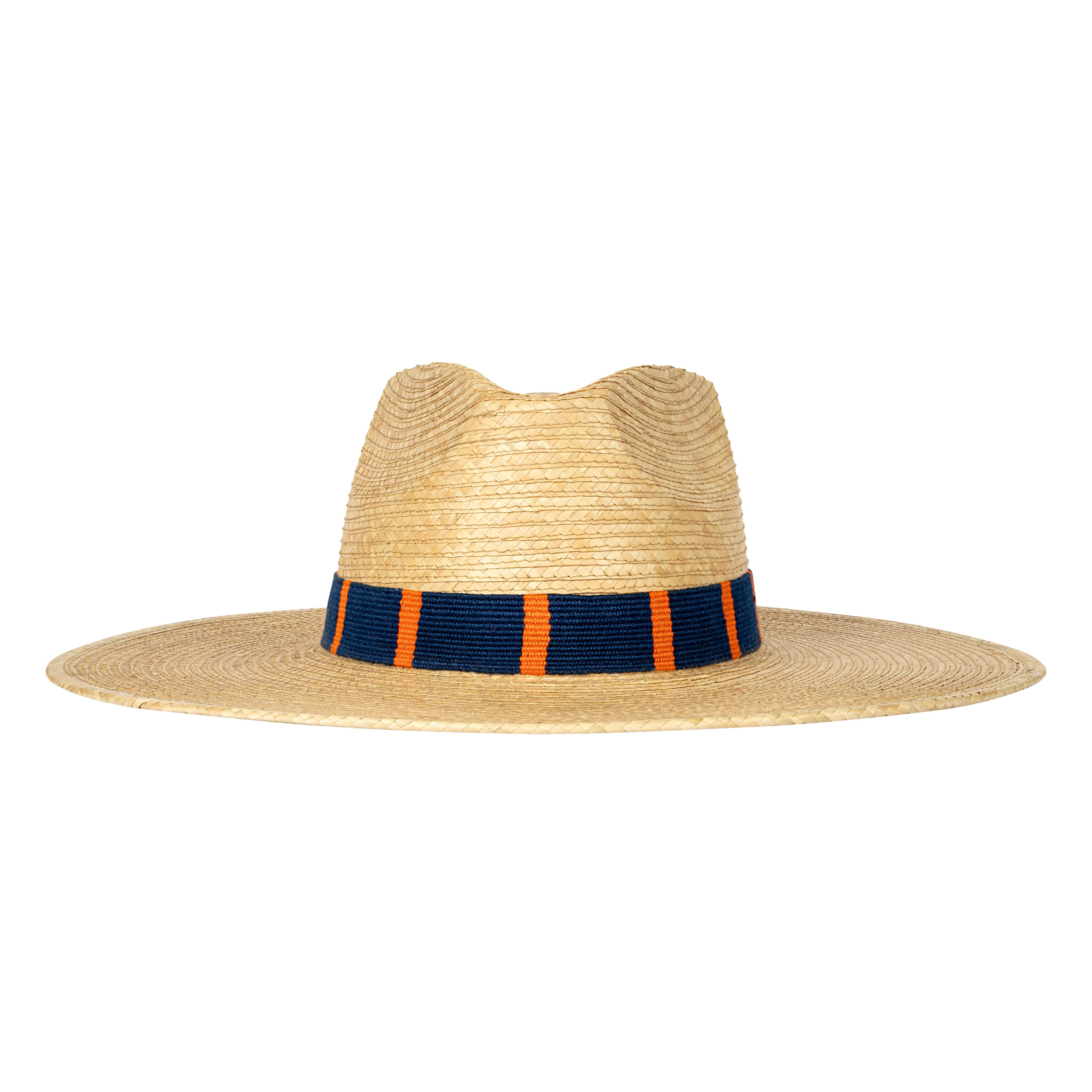 Navy and Orange Palm Hat | Sunshine Tienda