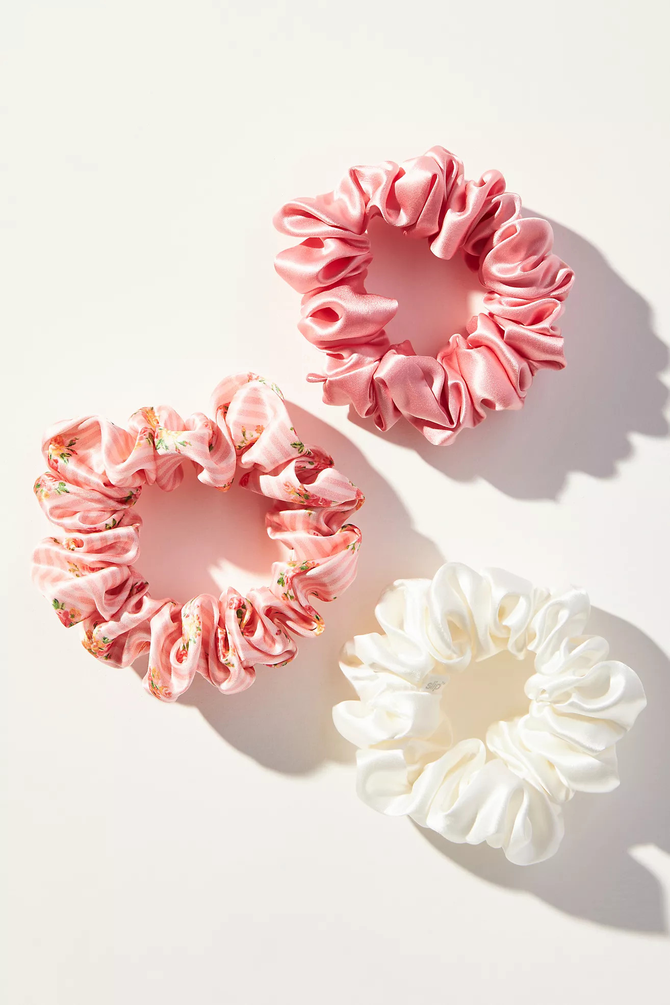 Slip Pure Silk Petal Scrunchies, Set of 3 | Anthropologie (US)
