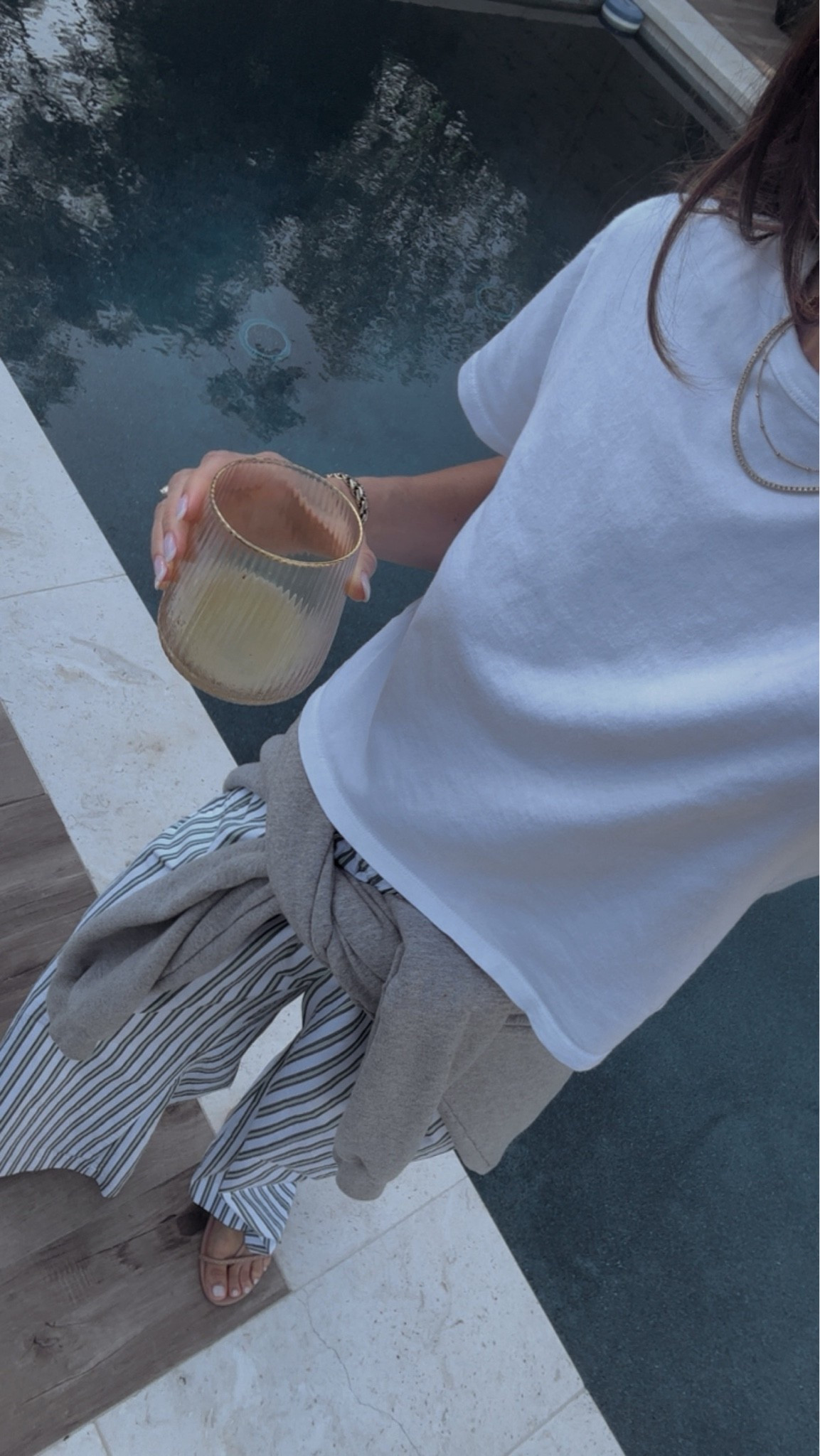 Weekend happy hour 
Pants are cotton poplin and short gal friendly in the petite sizing

#LTKOver40
